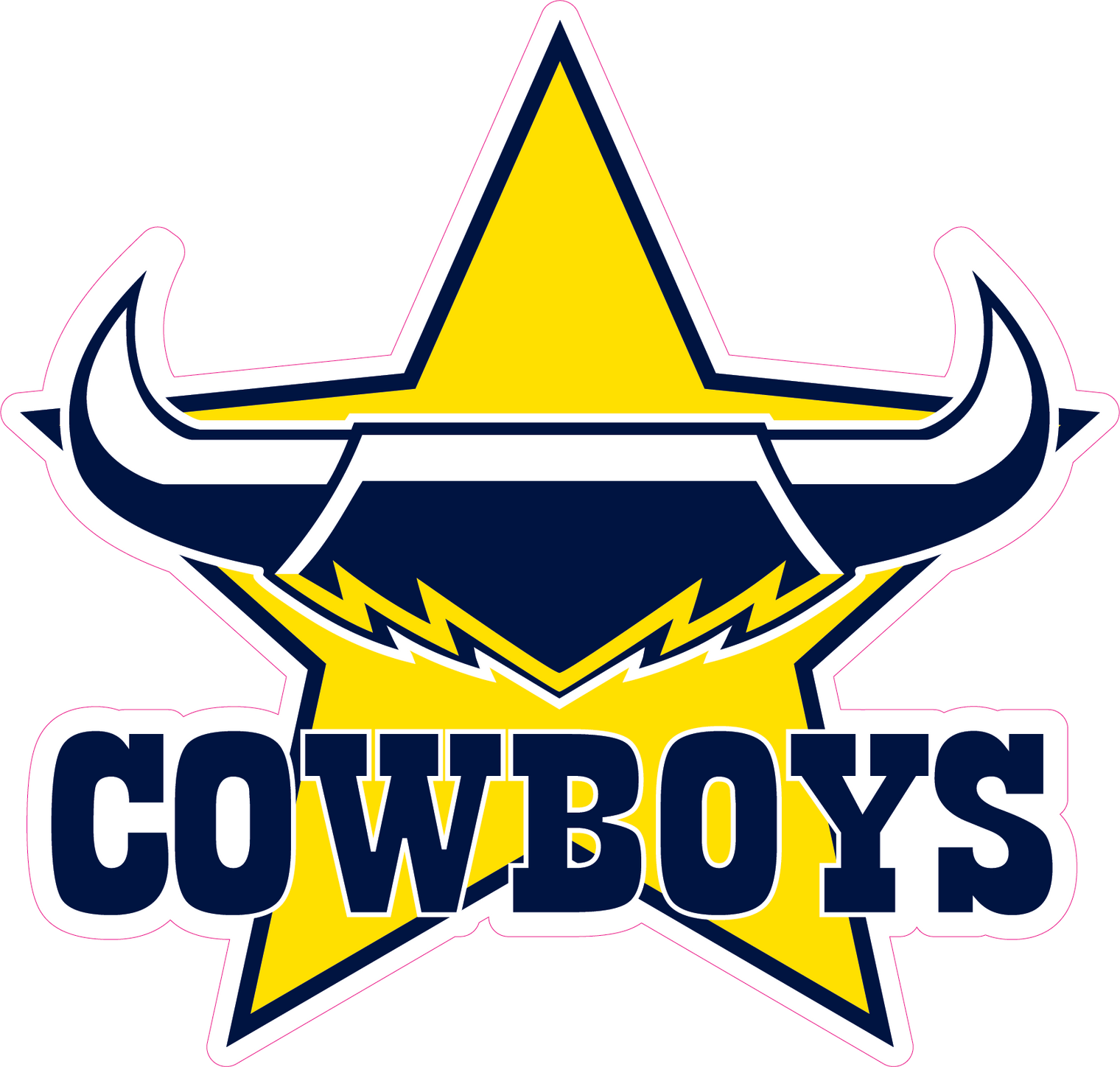 North Queensland Cowboys Logo Cut-out