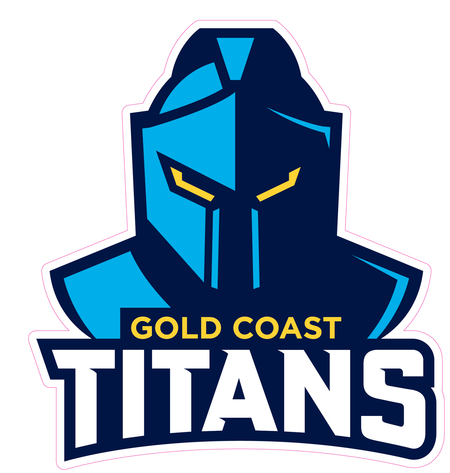 Gold Coast Titans Logo Cut-out